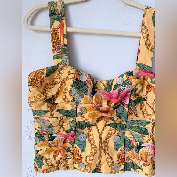 FARM RIO FLORAL TOP - Picture 4 of 12